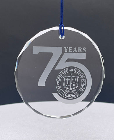 75th Crystal Ornament
