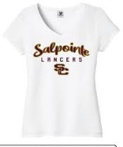 Wideword White vneck