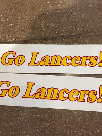 Go Lancers bumper sticker/ decal