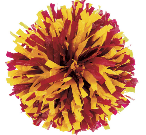 Maroon and Gold Pom